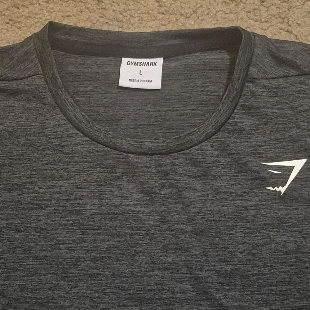 Lot of 2~ GYMSHARK Short Sleeved Performance Athletic T-Shirts Men's Large